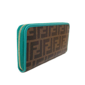 Fendi Zucca Zip Long Wallet
